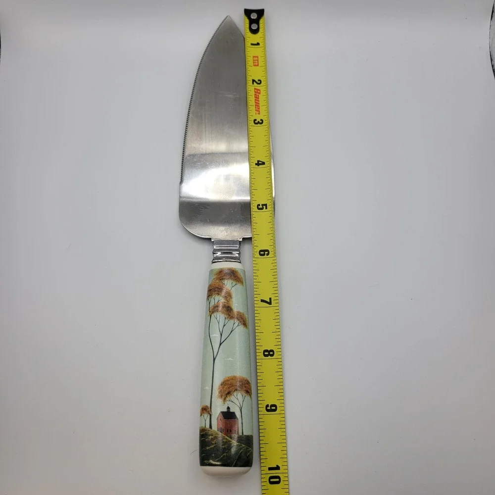Warren Kimble Boston Warehouse Cake Server‎ Pie Server Country Cottage Stainless